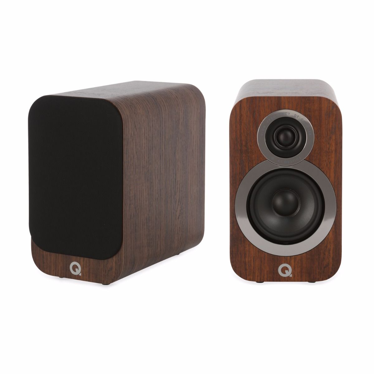 Q-Acoustics 3020i Compact Bookshelf Speaker, english walnut (checked return) 