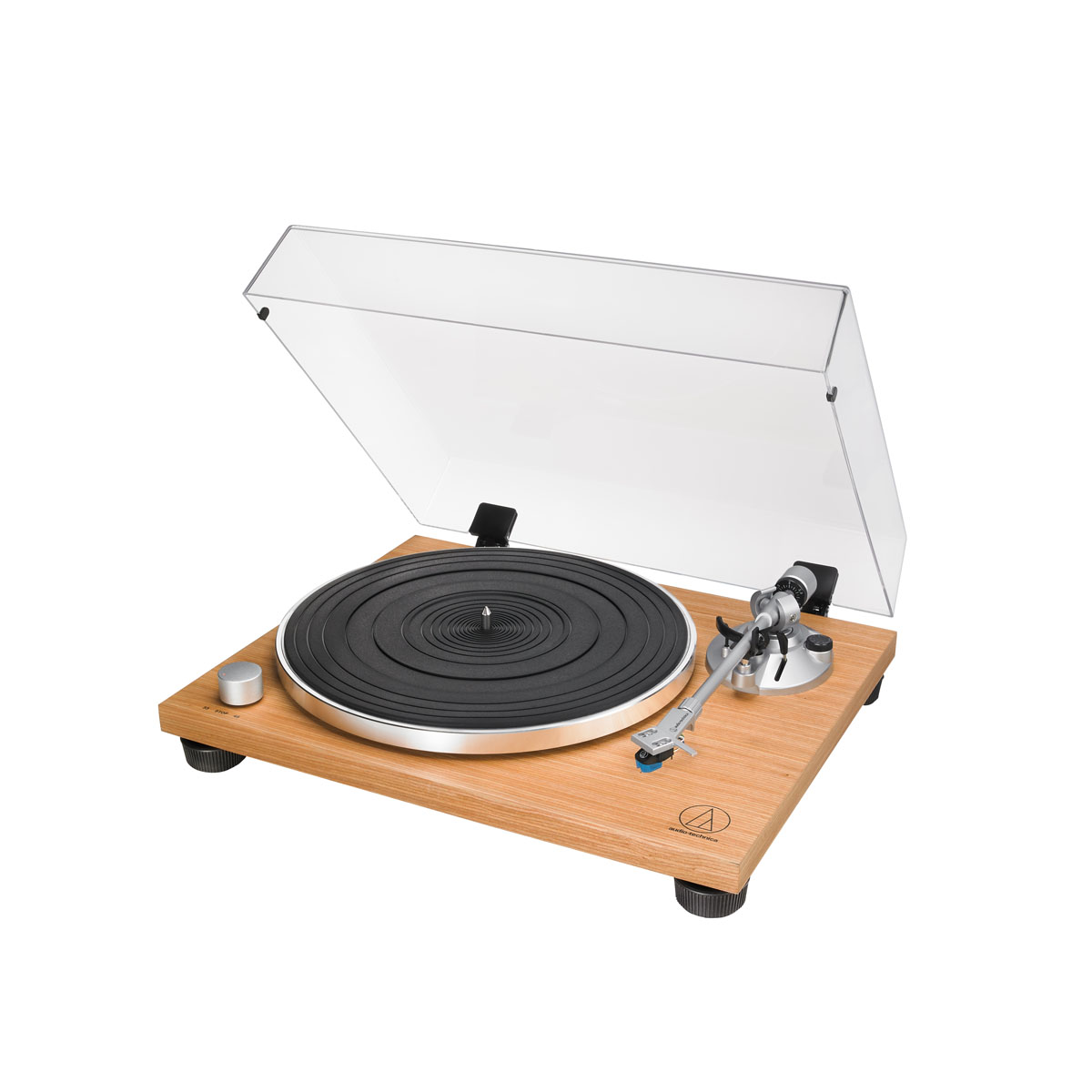 Audio Technica AT LPW30TK Turntable with MM-System and Phono-Preamplifier, Teak 