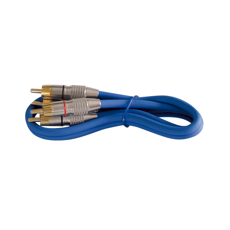 Dynavox Stereo RCA Cable 6 MM Blue 