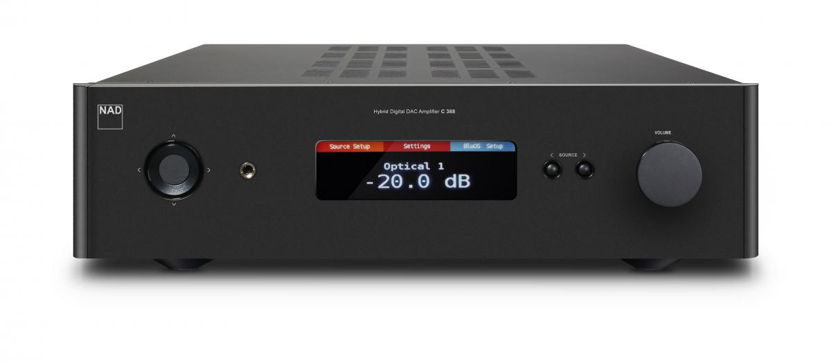 NAD C 388 Hybrid Digital Integrated Amplifier with DAC, BT and Phono MM, graphite 