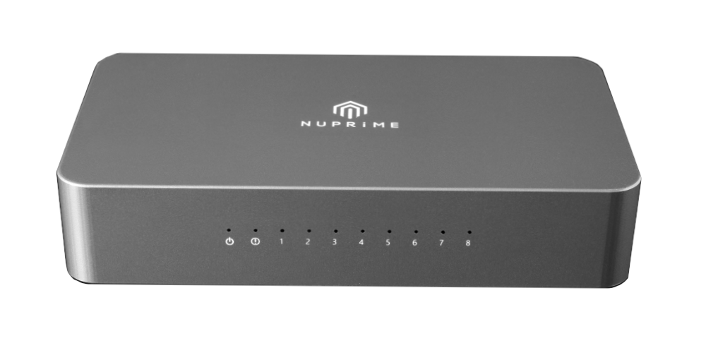 Nuprime Omnia SW-8, audiophiler 8 port GBit Netzwerk-Switch 