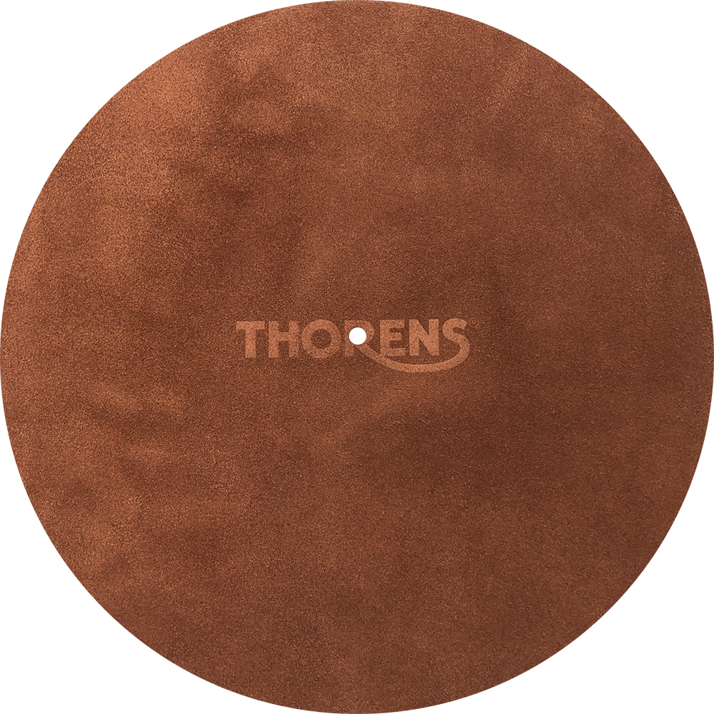 Thorens Platter Leather Mat brown