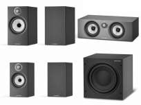 Bowers & Wilkins 606 S2 5.1 Home Cinema Set - 2 x 606 S2, 2 x 607 S2, 1 x HTM 6 S2 and 1 x ASW 608 black