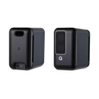 Q-Acoustics Q Active 200 Compact Speaker Pair, incl. Active Streaming Unit, Google Chromecast Version, without Stands black