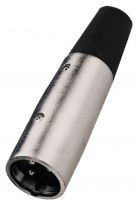 Monacor XLR Plug Male 507/P, Silver 