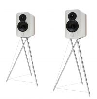 Q-Acoustics Concept 300 Compact-Speaker incl. Stands high gloss white bicolor