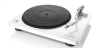 Denon DP-400 turntable with integrated MM/MC phono preamp white