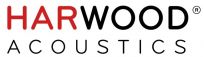 Harwood Acoustics Logo auf Alu in Farbe - selbstklebend 