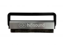 Hifisound Premium Kohlefaser Plattenbürste, silber 