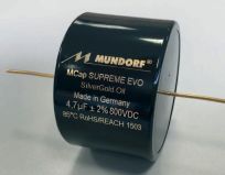 Mundorf M-Cap SUPREME EVO Silver/Gold/Oil 7,5 uF - 800 VDC
