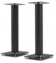 Music Tools ENTASIS Round Tube Speaker-Stands, black 62cm black/chrom