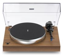 Pro-Ject X8 Turntable Super-Pack, with True Balanced Connection and Quinted Blue Cardridge walnut