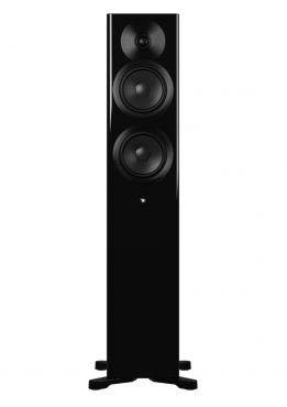 Dynaudio Focus 30 aktive kabellose Stand-Lautsprecher hochglanz schwarz