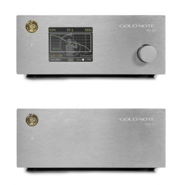 Gold Note PH-10 Phono Preamp + PSU-10 Power Supply silver, Bundle 