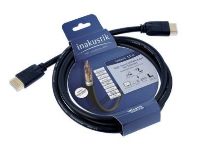 Inakustik Darkblue HDMI Cable with Ethernet 1,5 mtr. 