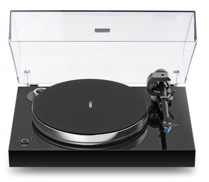 Pro-Ject X8 Turntable Super-Pack, with True Balanced Connection and Quinted Blue Cardridge hgl. black