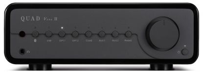 QUAD Venna II - Integrated Amplifier with Bluetooth and MM Phono-Stage hgl. black