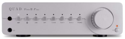 QUAD Venna II  Play - Integrated Amplifier with Streaming, Bluetooth and MM Phono-Stage silver