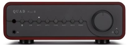 QUAD Venna II - Integrated Amplifier with Bluetooth and MM Phono-Stage sapele mahagany