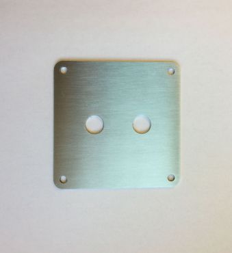 Terminal connection plate for loudspeaker, stainless steel, single wire 