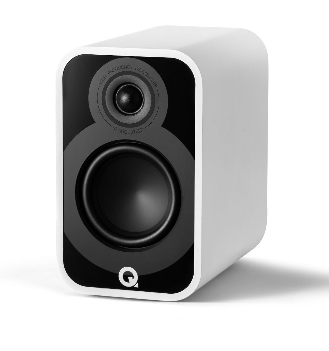 Q Acoustics 5020 Bookshelf Speakers Pair Satin White 5" Mid Bass Driver, 1" Tweeter Stereo System for Home Theater Entertainment Center, Surround - 1