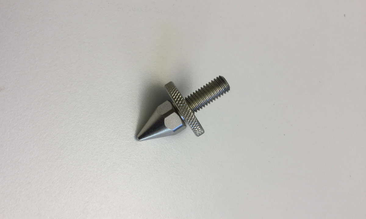 Spike 8 mm with adjusting nut, stainless steel 