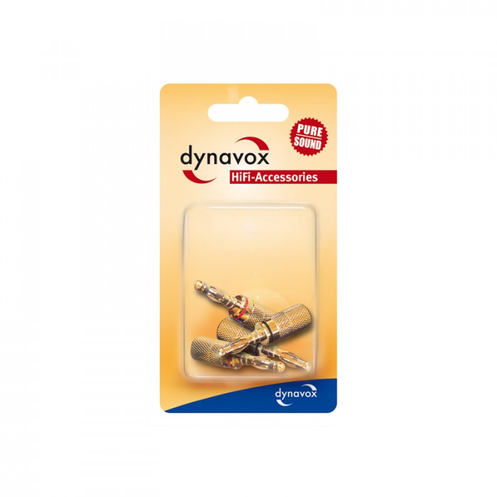 Dynavox 4 X Dynavox Bananenhohistecker Banane Creux Plaqué Or Hifi Accessoires Puresound 