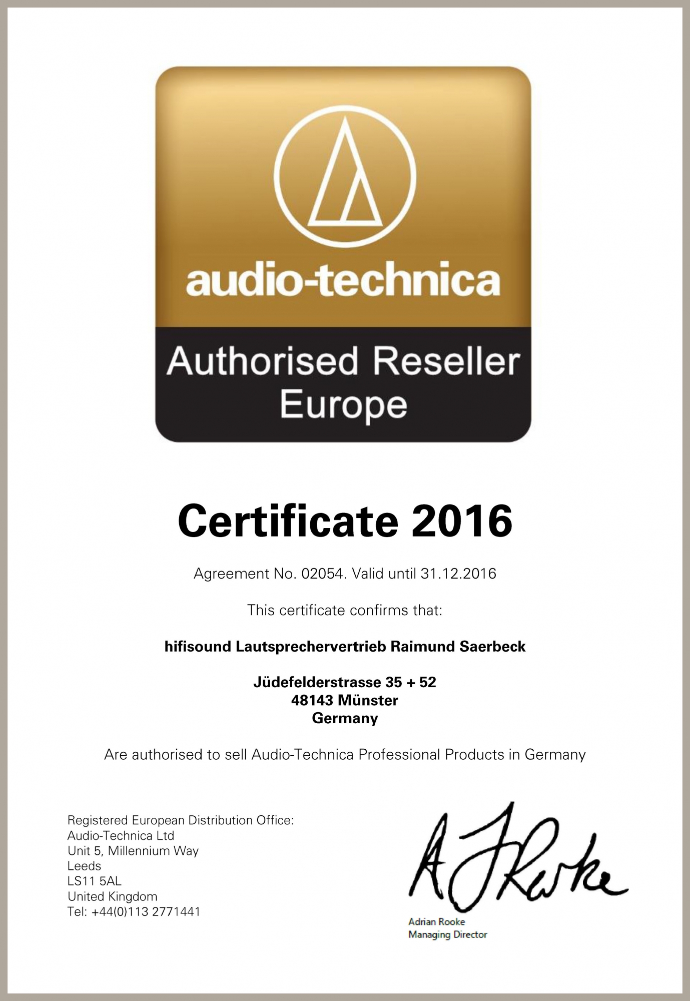 Audio Technica AT ART9XA MC-Cartridge buy at hifisound.de